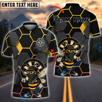 BlueJose Darts Gang Bee Dartboard Personalized Name, Team Name Shirt