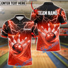 BlueJose Bowling And Pins Lightning Field Customized Name, Team Name 3D Shirt (6 Colors)