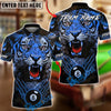 BlueJose Billiards 8 Ball Tiger Fierce Design Personalized Name, Team Name Unisex Shirt (4 Colors)