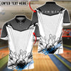 BlueJose Bowling & Pins Strike Pin Explosion Gold Black Graphic Customized Name, Team Name 3D Shirt (6 Colors)
