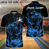 BlueJose Bowling And Pins Tiger Explosion Pins Design Customized Name, Team Name 3D Shirt (6 Colors)