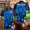 BlueJose Billiards 8 Ball Fire Lion USA Flag Personalized Name, Team Name Unisex Shirt (6 Colors)
