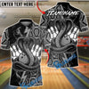 BlueJose Bowling Cobra Snake Skin Lightning Customized Name, Team Name 3D Shirt (4 Colors)