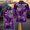 BlueJose Darts Rhino Grunge Street Art Multicolor Options Personalized Name Shirt (4 Colors)