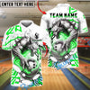 BlueJose Bowling And Pins Werewolf Lightning Customized Name, Team Name 3D Shirt (4 Colors)