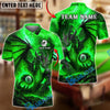 BlueJose Billiards Ball 8 Fire Dragon Lava Flame Personalized Name, Team Name Unisex Shirt (4 Colors)