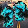 BlueJose Darts Black Fire Wolf Moon Target Personalized Name, Team Name Unisex Shirt (4 Colors)