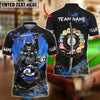 BlueJose Billiards 8 Ball Samurai Slayer Personalized Name Shirt (4 Colors)