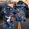 BlueJose Darts Cupid Valentine Heart Rose Design Personalized Name, Team Name Unisex Shirt (6 Colors)