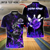 BlueJose Bowling And Pins Samurai Inferno Customized Name, Team Name 3D Shirt (4 Colors)