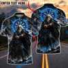 BlueJose Darts Viking Warrior Dartboard Raven Storm Design Personalized Name, Team Name Unisex Shirt (4 Colors)