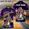 BlueJose Bowling Funny Duck Cartoon Character Urban Streetwear Vibrant Sportswear Customized Name, Team Name 3D Shirt (4 Colors)