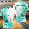 BlueJose Bowling Magic Butterflies Cosmic Galaxy Pastel Customized Name, Team Name 3D Shirt (4 Colors)