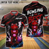 BlueJose Bowling Is The Best Cool Green Frog Smoking Pipe Quote Customized Name, Team Name 3D Shirt (4 Colors)