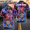 BlueJose Darts Bear Graffiti Heart Breaker Art Multicolor Options Personalized Name Shirt (6 Colors)