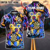 BlueJose Darts Bear Graffiti Heart Breaker Art Multicolor Options Personalized Name Shirt (6 Colors)