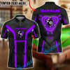 BlueJose Billiards 8-Ball Cyber Armor Neon Panels Personalized Name, Team Name Unisex Shirt (6 Colors)