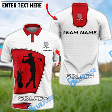 BlueJose Golf Cooler Golfer Premium Customized Name, Team Name 3D Shirt