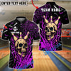 BlueJose Bowling And Pins Flame Bowling Skull Halloween Design Customized Name, Team Name 3D Shirt (4 Colors)
