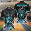 BlueJose Bowling Lane Thunder Dragon Customized Name, Team Name 3D Shirt (4 Colors)