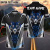 BlueJose Darts Flaming Tiger Personalized Name, Team Name Shirt (4 Colors)