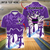 BlueJose Bowling And Pins Shockwave Customized Name, Team Name 3D Shirt (4 Colors)