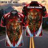 BlueJose Darts Fire Tiger Customized Name, Team Name 3D Shirt (4 Colors)