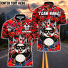 BlueJose Darts Panda Cool Style Customized Name, Team Name 3D Shirt (4 Colors)