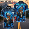 BlueJose Darts Bulldog Fire Flames Customized Name, Team Name 3D Shirt (4 Colors)