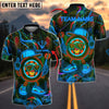BlueJose Darts Neon Dartboard Swag Personalized Name, Team Name Shirt (4 Colors)
