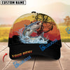 BlueJose Fishing Mountain Lake Legend Personalized Cap (13 Breeds)