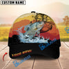BlueJose Fishing Mountain Lake Legend Personalized Cap (13 Breeds)