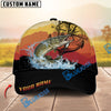 BlueJose Fishing Mountain Lake Legend Personalized Cap (13 Breeds)