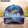 BlueJose Fishing Blue Wave Personalized Cap (13 Breeds)