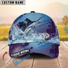 BlueJose Fishing Blue Wave Personalized Cap (13 Breeds)