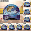 BlueJose Fishing Blue Wave Personalized Cap (13 Breeds)