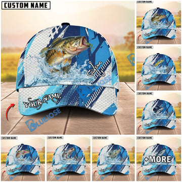 BlueJose Fishing Technical Fish Scale Personalized Cap (13 Breeds)