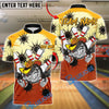 BlueJose Bowling And Pins Cowboy With Bullet Holes Design Customized Name, Team Name 3D Shirt (4 Colors)