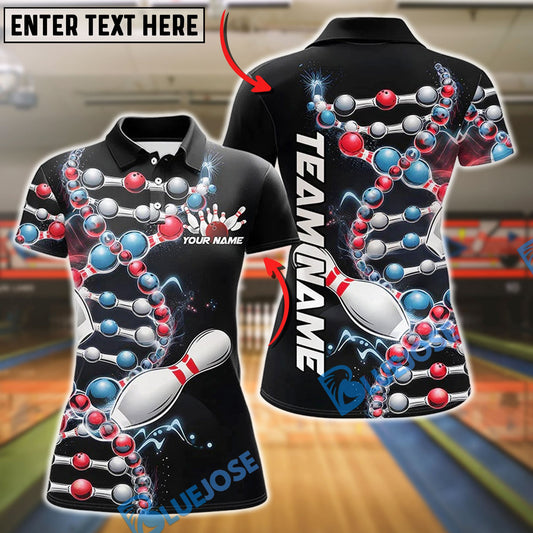BlueJose Bowling And Pins Bowling Is In My Dna Customized Name, Team Name 3D Shirt