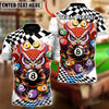 BlueJose Billiards 8-Ball Mystic Owl Customized Name, Team Name 3D Shirt (4 Colors)