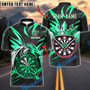BlueJose Darts Premium Dragon Design Customized Name, Team Name 3D Shirt (4 Colors)