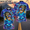 BlueJose Darts Hiphop Bulldog With Dartboard Design Customized Name, Team Name 3D Shirt (4 Colors)