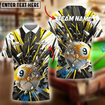 BlueJose Billiards Ball 9 Breaking Bad Personalized Name Shirt (4 Colors)