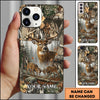 BlueJose Deer Hunting Forest Buck Rustic Camo Art Multicolor Options Personalized Name 3D Phone case (6 colors)
