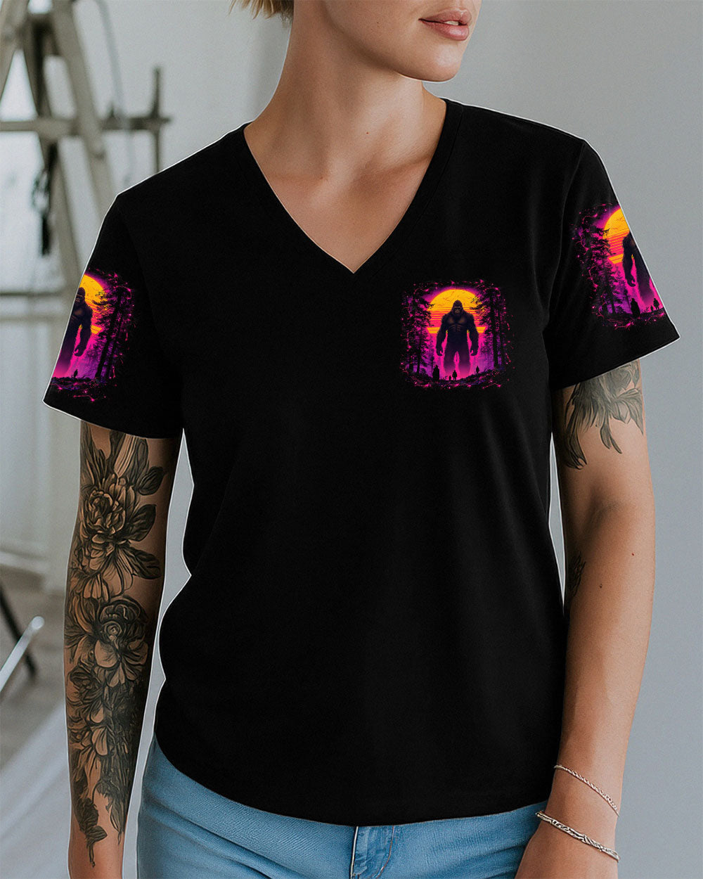 HELLO DARKNESS MY OLD FRIEND BIGFOOT ALL OVER PRINT - TLNO0311251