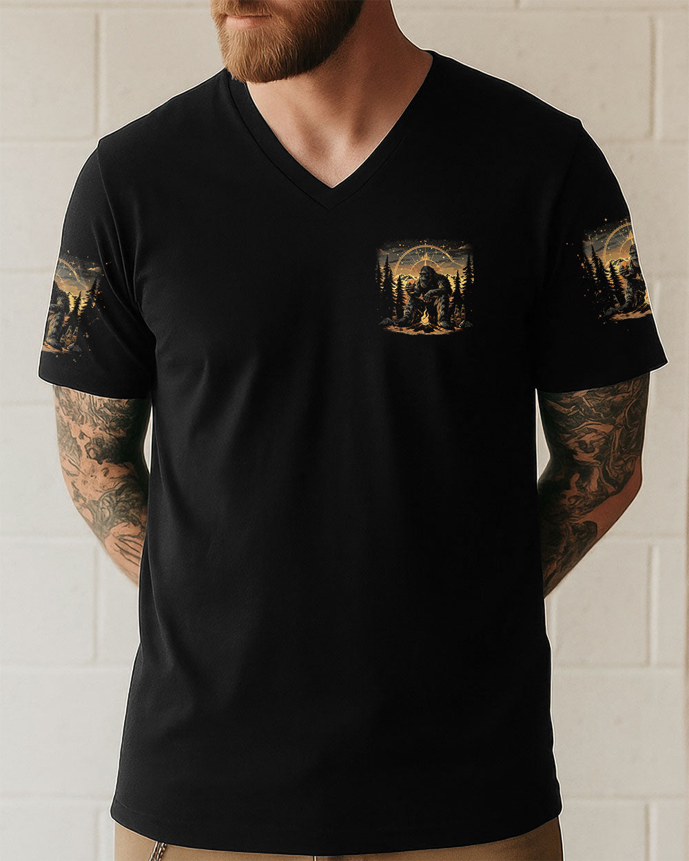 HELLO DARKNESS MY OLD FRIEND BIGFOOT ALL OVER PRINT - TLNO1510251