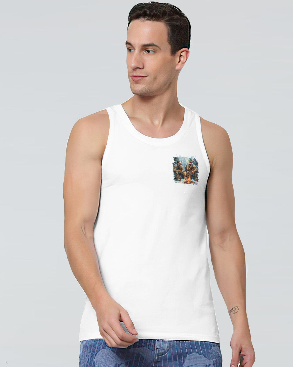 MAKING MEMORIES ONE CAMPFIRE AT A TIME BIGFOOT CHRISTMAS ALL OVER PRINT - TLNO3110244