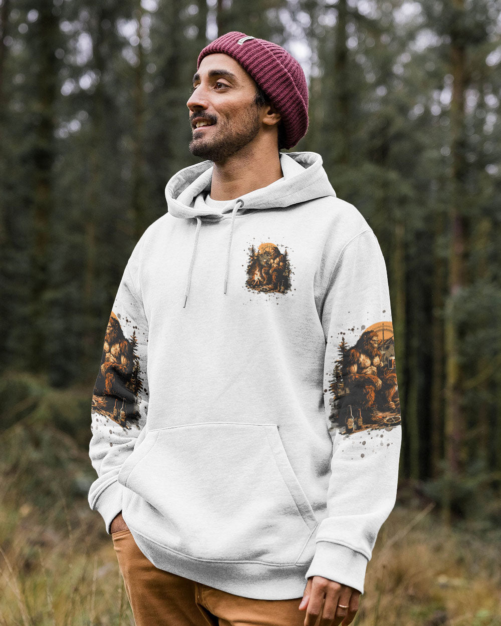 MAKING MEMORIES ONE CAMPFIRE AT A TIME BIGFOOT ALL OVER PRINT - TLNT0908241