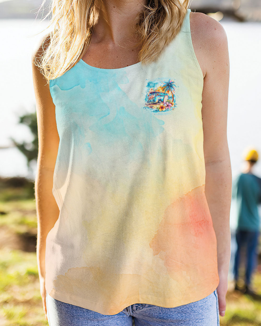 SALTWATER HEALS EVERYTHING CAMPING BUS ALL OVER PRINT - TLNZ0205243
