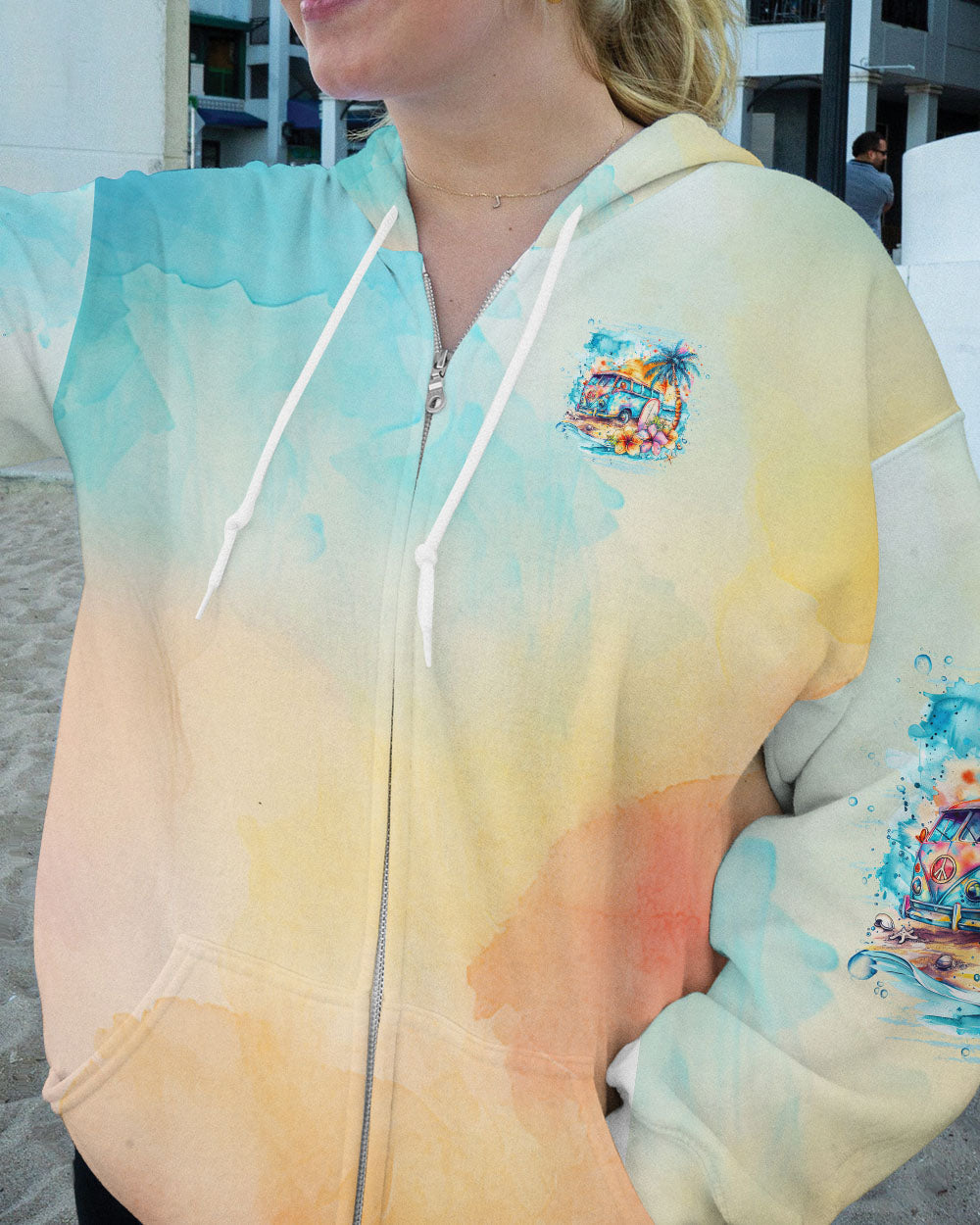 SALTWATER HEALS EVERYTHING CAMPING BUS ALL OVER PRINT - TLNZ0205243
